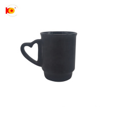 Wholesale cheap matt black glaze ceramic coffee mug